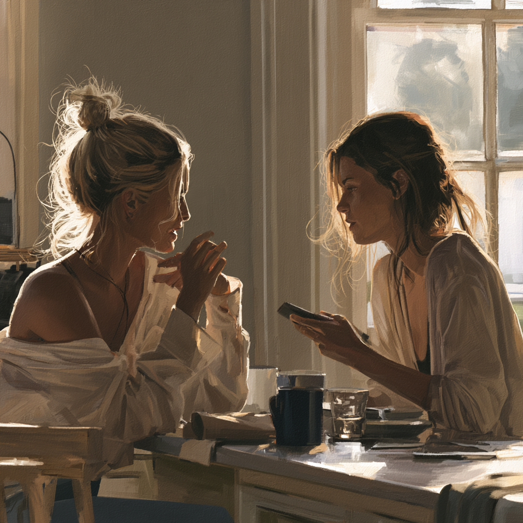 aedyn3407_two_women_sitting_at_the_kitchen_table_talking_with_o_c2d8cadf-f762-4768-9816-58b65bf6cf8f